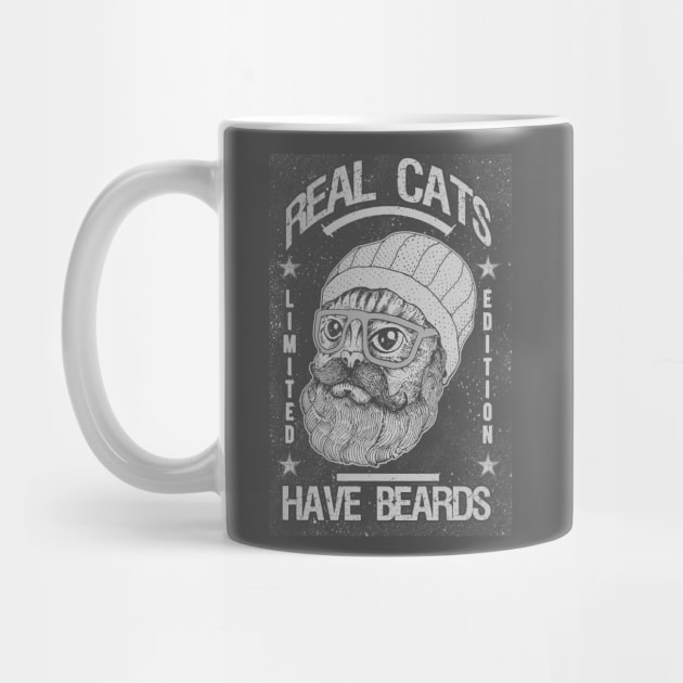 ALL CATS HAVE BEARD BW by miskel